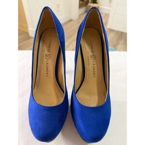 Chinese Laundry Royal Blue Suede Los Angeles Pumps